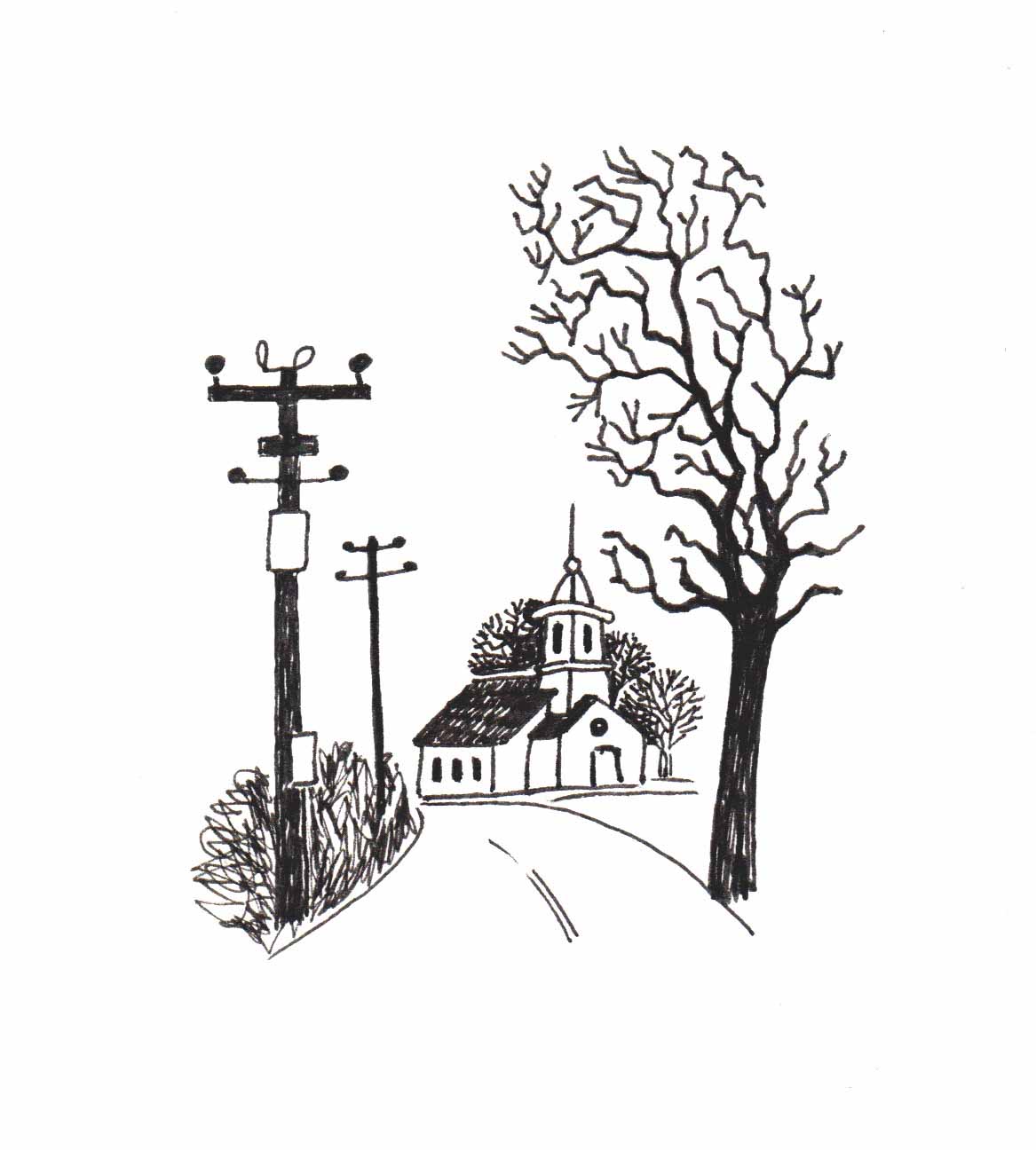 Black and White Illustration IV